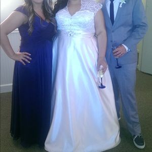 Navy blue bridesmaid dress